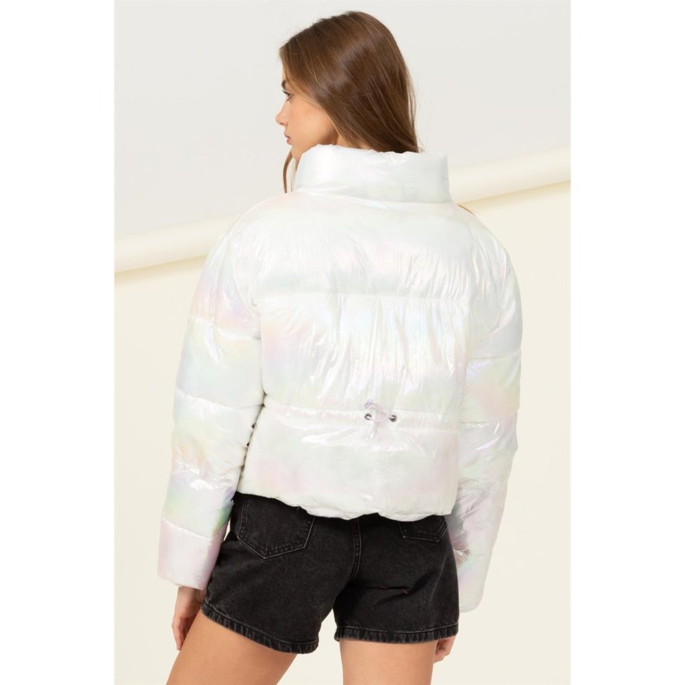 Iridescent Puffer Jacket - Picture 3 of 5